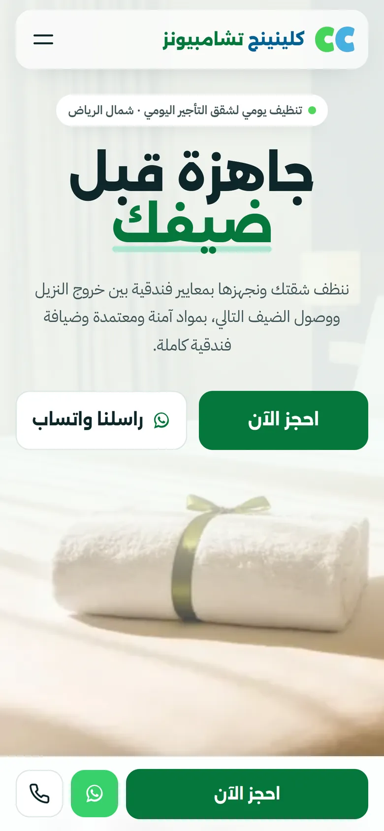 كلينينج تشامبيونز على الجوال: الرئيسية